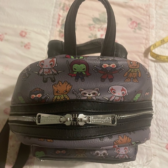 "Loungefly Marvel Guardians of the Galaxy Kawaii All Over Print Mini Backpack " - Picture 8 of 12